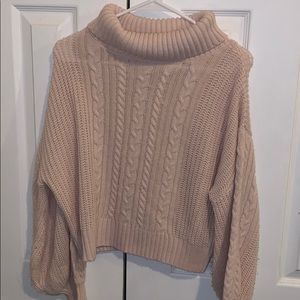 Pink Turtleneck Sweater